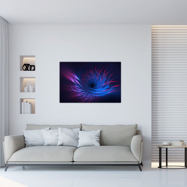 Slika - apstrakcija cvijeta (90x60 cm)