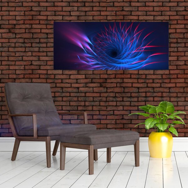Slika - apstrakcija cvijeta (120x50 cm)