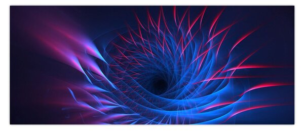 Slika - apstrakcija cvijeta (120x50 cm)