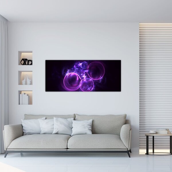Apstraktna slika mjehurića (120x50 cm)