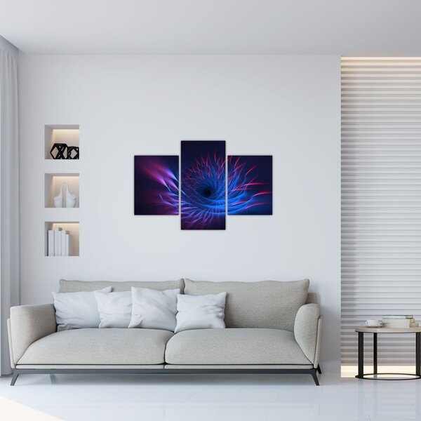 Slika - apstrakcija cvijeta (90x60 cm)