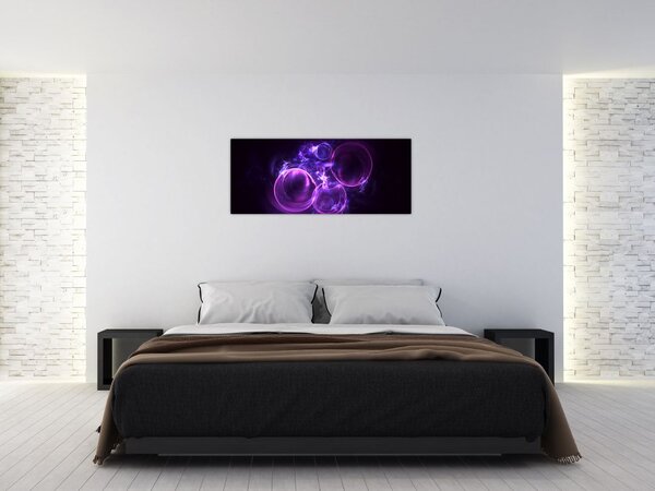 Apstraktna slika mjehurića (120x50 cm)