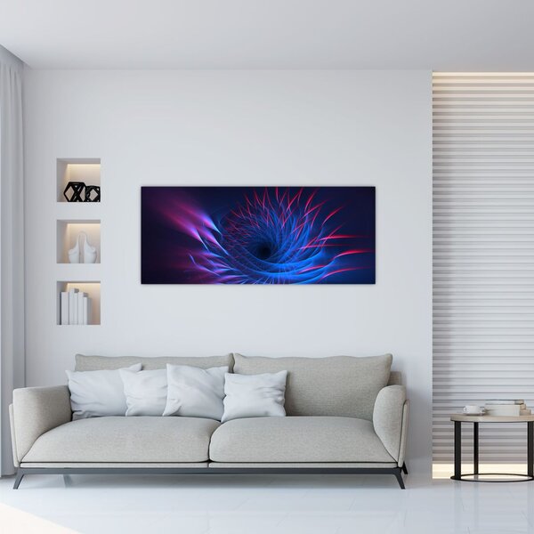 Slika - apstrakcija cvijeta (120x50 cm)