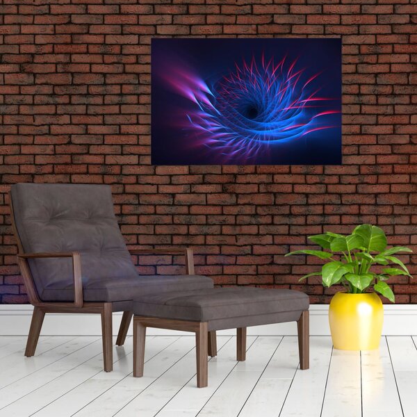 Slika - apstrakcija cvijeta (90x60 cm)