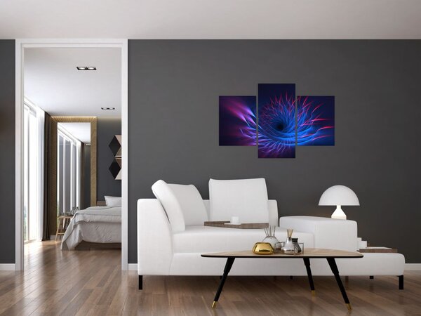 Slika - apstrakcija cvijeta (90x60 cm)