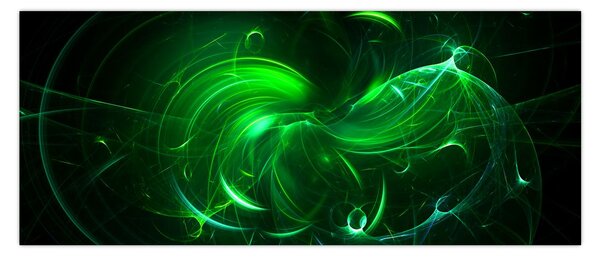 Slika - zelena apstrakcija (120x50 cm)