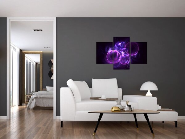 Apstraktna slika mjehurića (90x60 cm)