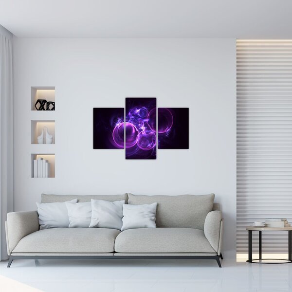 Apstraktna slika mjehurića (90x60 cm)