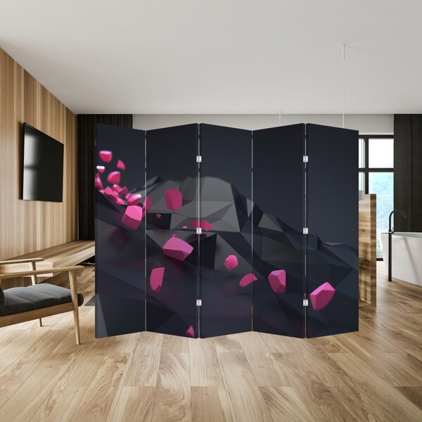 Paravan - 3D apstrakcija (210x170 cm)