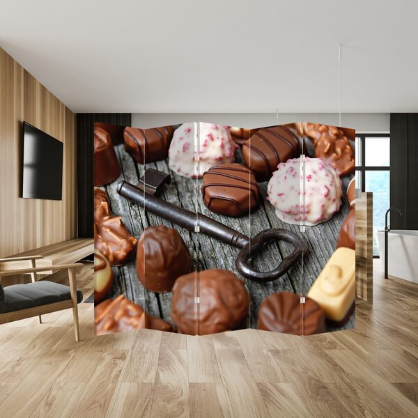 Paravan - Čokolada i ključ (210x170 cm)