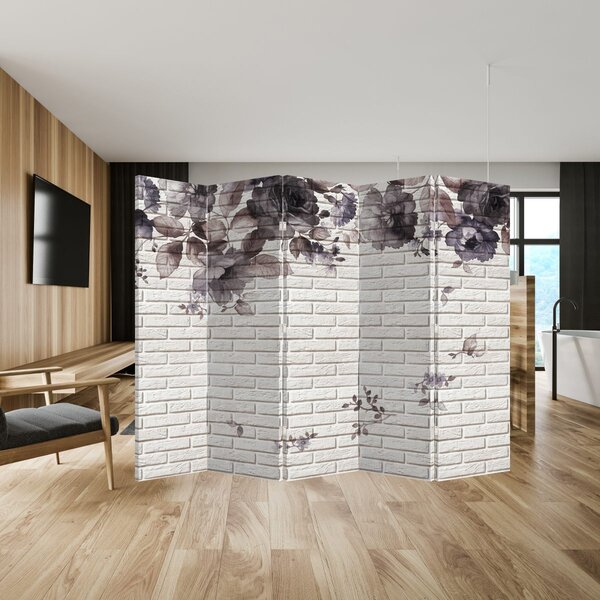 Paravan - Zid s buketom (210x170 cm)