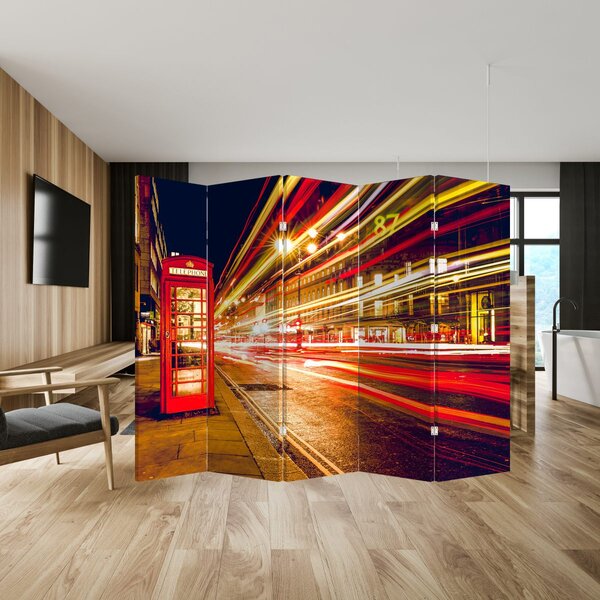 Paravan - telefonska govornica Red London (210x170 cm)