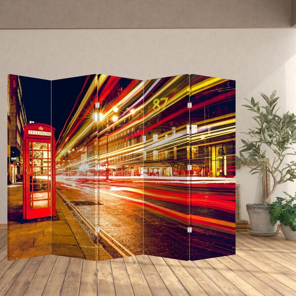 Paravan - telefonska govornica Red London (210x170 cm)