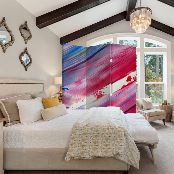 Paravan - Roze i plave boje (126x170 cm)