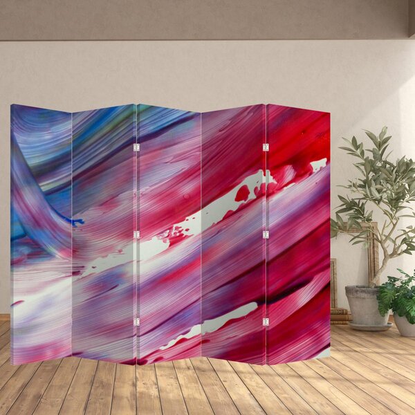 Paravan - Roze i plave boje (210x170 cm)
