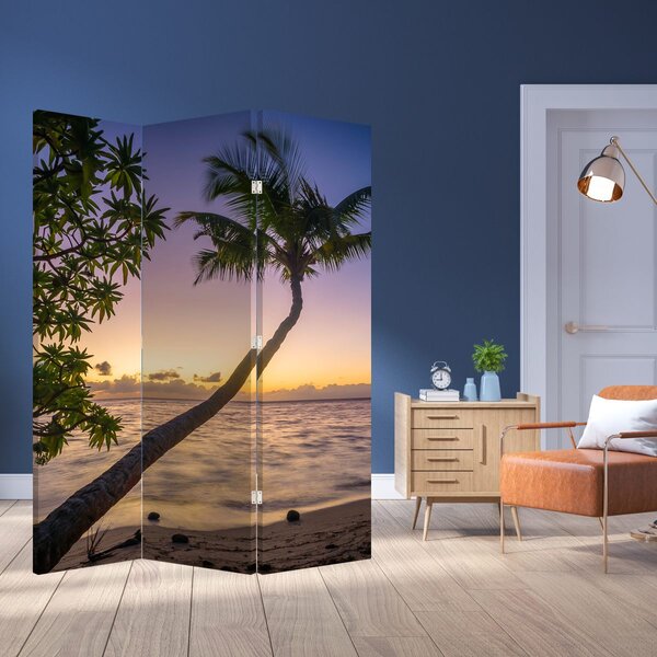 Paravan - Palma na plaži (126x170 cm)