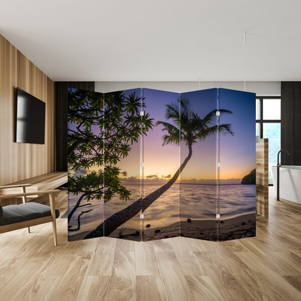 Paravan - Palma na plaži (210x170 cm)