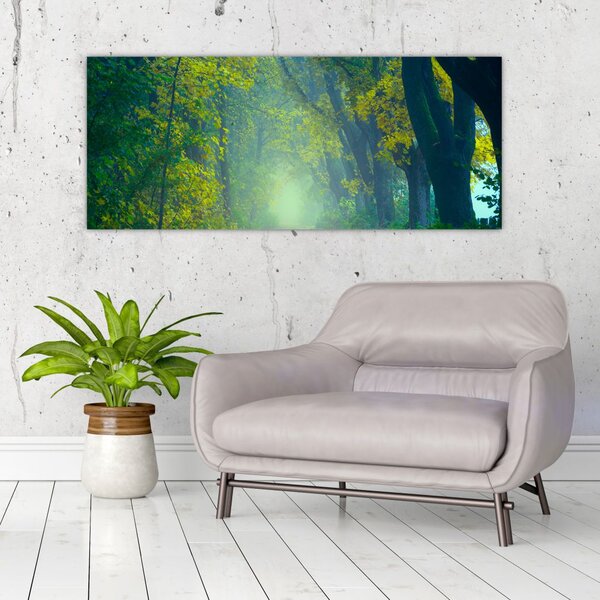 Slika staze obrubljene drvećem (120x50 cm)