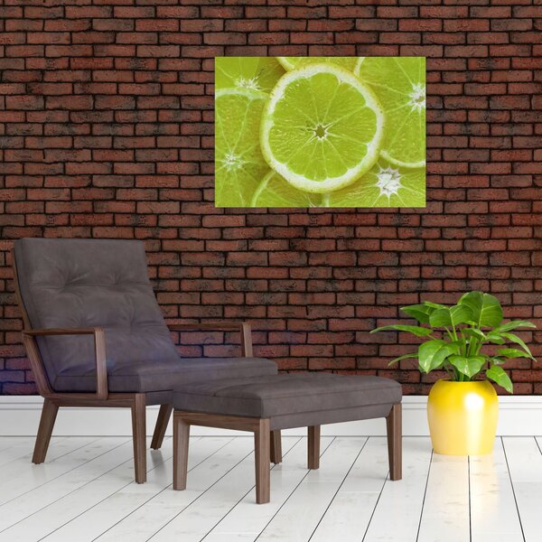 Slika - razrezani limun (70x50 cm)