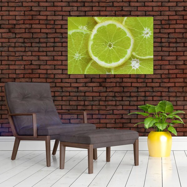 Slika - razrezani limun (90x60 cm)