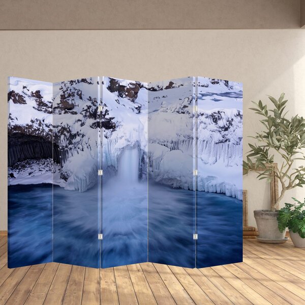 Paravan - Vodopad zimi (210x170 cm)