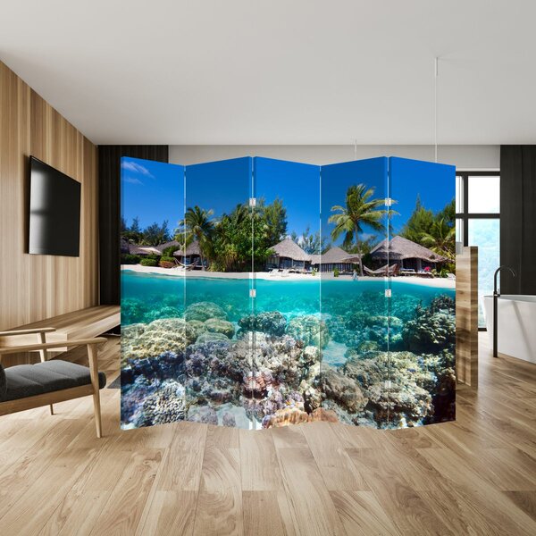 Paravan - Plaža na tropskom otoku (210x170 cm)