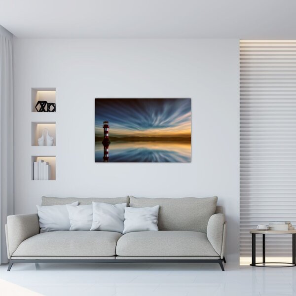 Slika svjetionika u moru (90x60 cm)