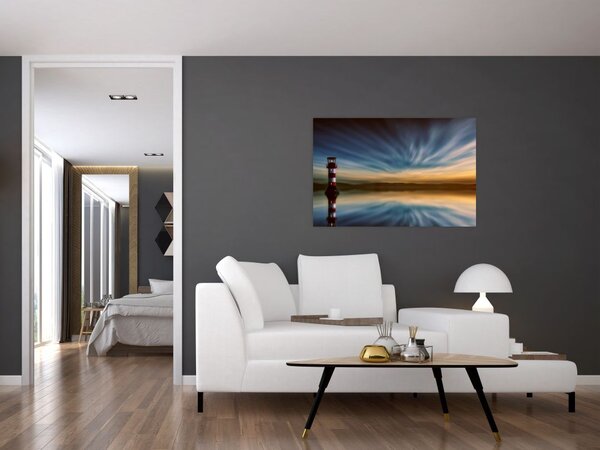 Slika svjetionika u moru (90x60 cm)