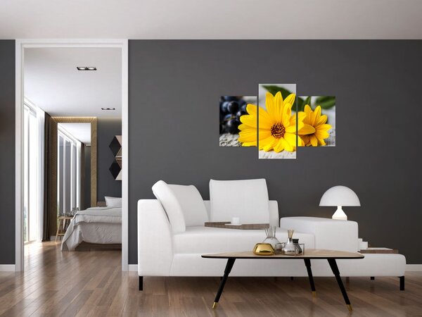 Slika žutog cvijeća (90x60 cm)
