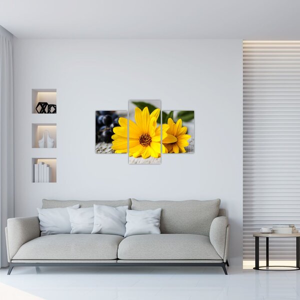 Slika žutog cvijeća (90x60 cm)