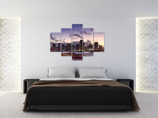 Slika metropole s neboderima (150x105 cm)