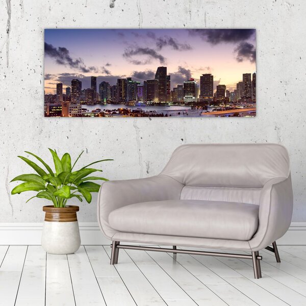 Slika metropole s neboderima (120x50 cm)