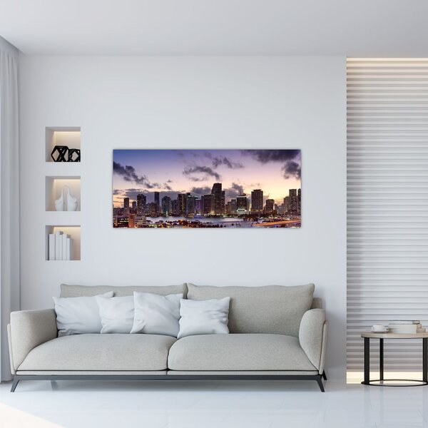 Slika metropole s neboderima (120x50 cm)
