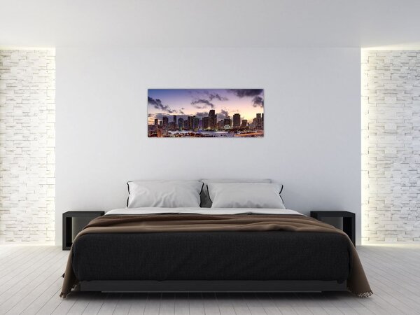 Slika metropole s neboderima (120x50 cm)