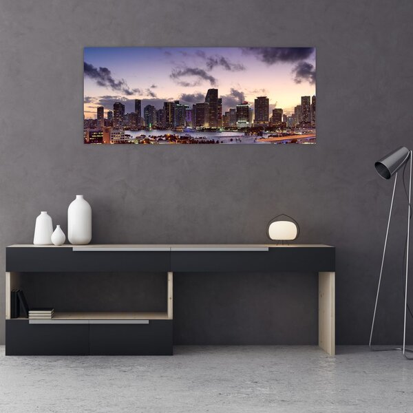 Slika metropole s neboderima (120x50 cm)