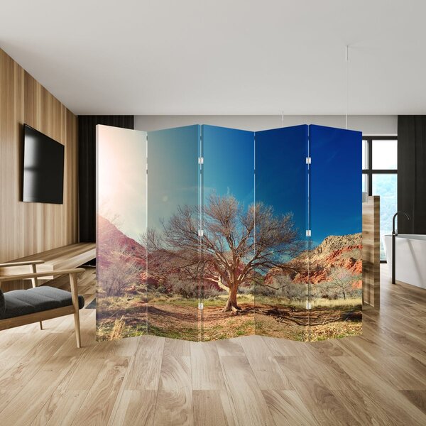 Paravan - Drvo u pustinji (210x170 cm)