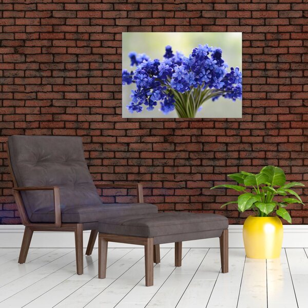 Slika buketa plavog cvijeća (70x50 cm)