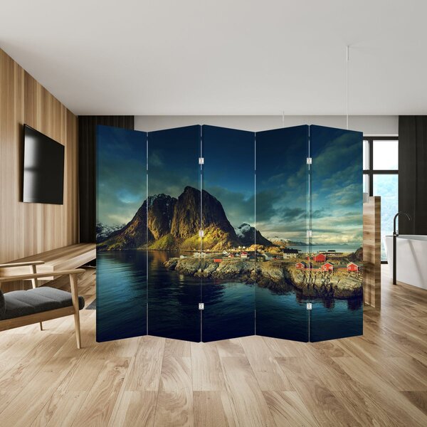 Paravan - ribarsko selo u Norveškoj (210x170 cm)