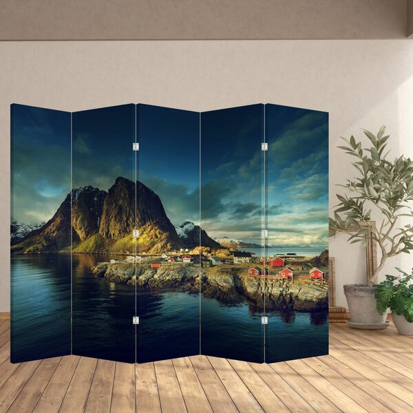 Paravan - ribarsko selo u Norveškoj (210x170 cm)