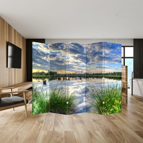 Paravan - Jezero s trskom (210x170 cm)