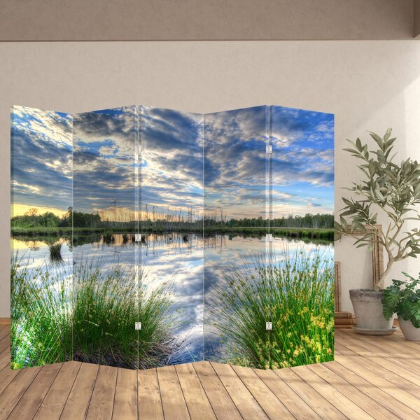 Paravan - Jezero s trskom (210x170 cm)