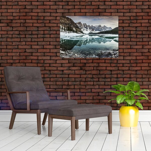 Slika - jezero zimi (70x50 cm)