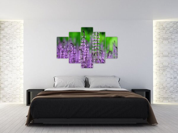 Slika ljubičastog livadskog bilja (150x105 cm)