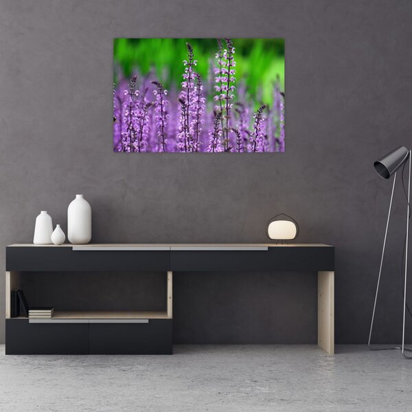 Slika ljubičastog livadskog bilja (90x60 cm)