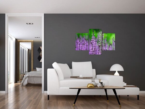 Slika ljubičastog livadskog bilja (90x60 cm)