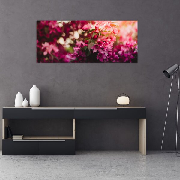 Slika cvijetova procvalog grma (120x50 cm)