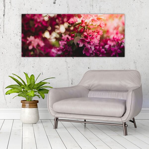 Slika cvijetova procvalog grma (120x50 cm)