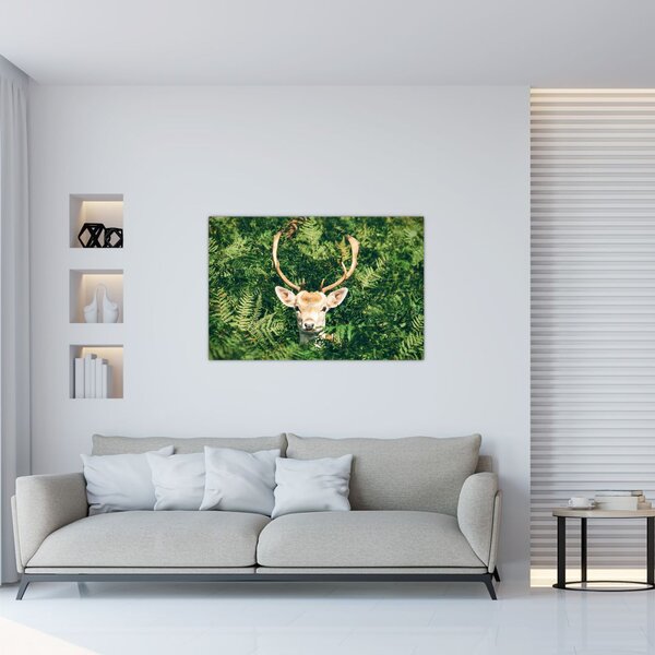Slika - detalj srneće glave (90x60 cm)