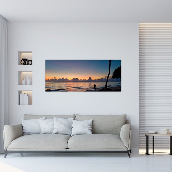 Slika žene na plaži (120x50 cm)