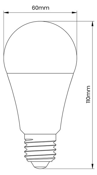 LED žarulja 6W A60 E27 3000K Twilight-Motion